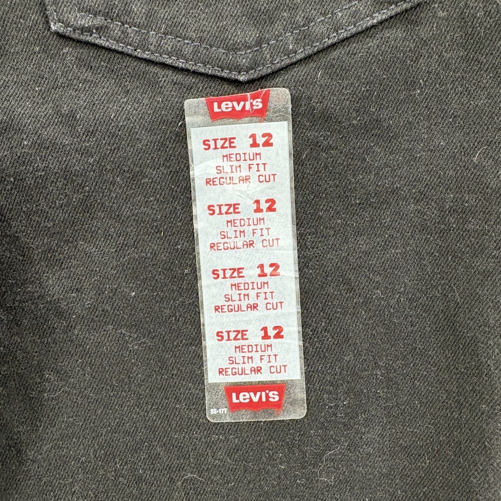 Vintage Levis 912 Jeans Womens 12 Black Slim Fit Tapered Leg Orange Tab Made USA - Picture 13 of 15